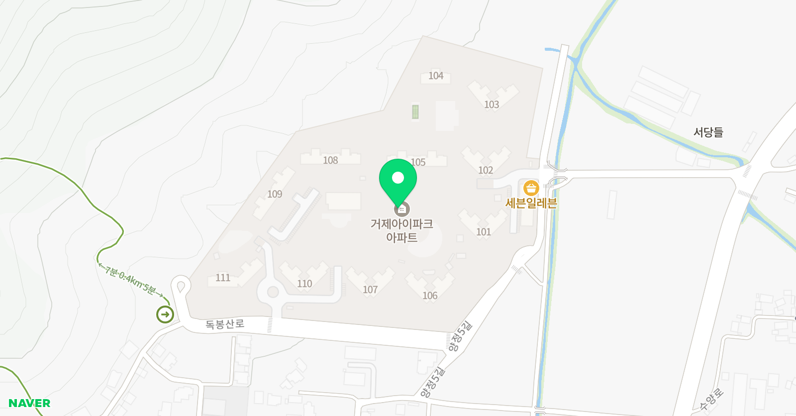 빨간펜 수학의달인 거제양정아이파크점 위치