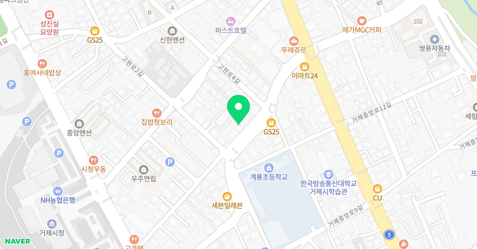 쌤 영어수학학원 위치