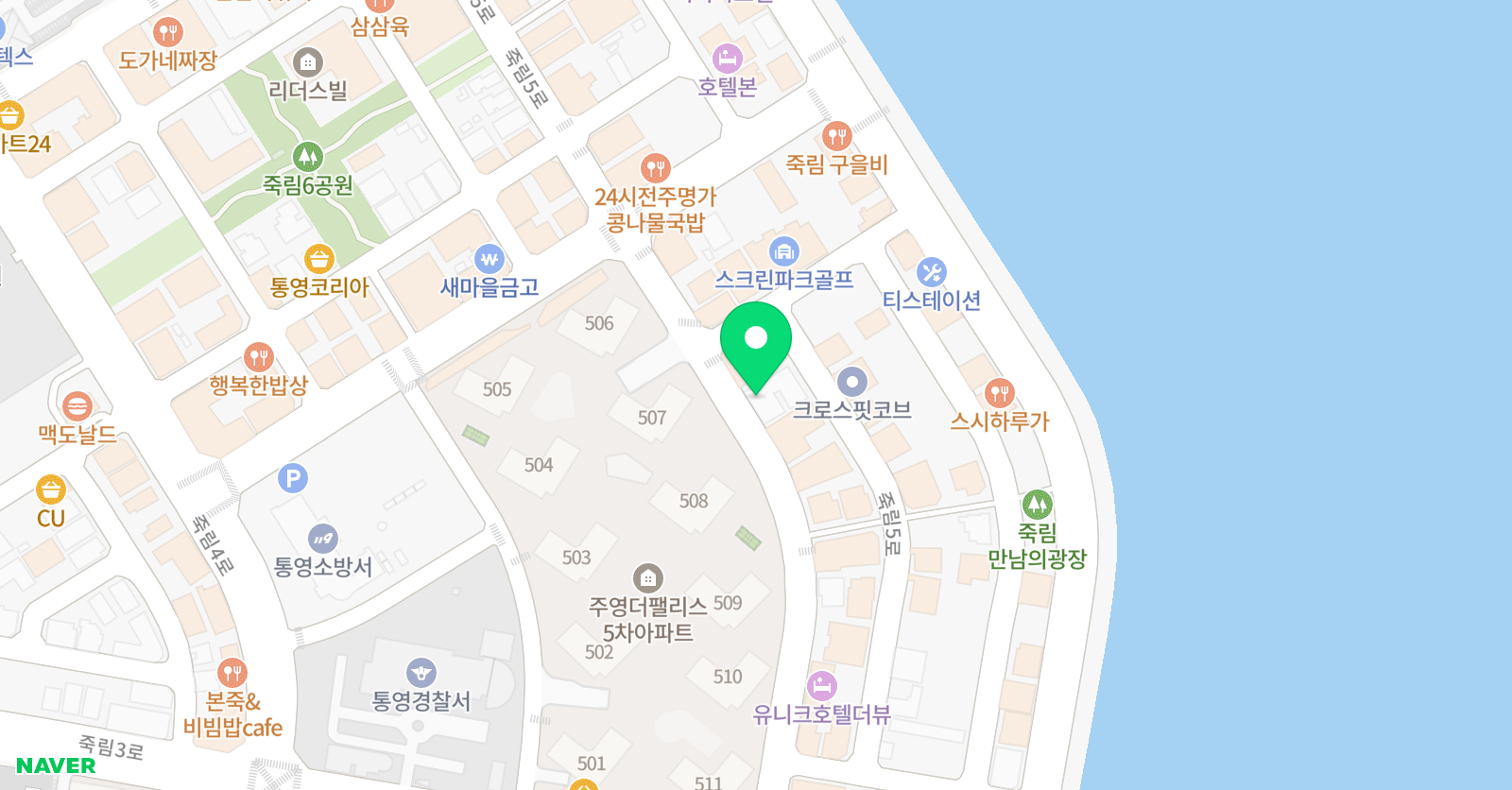 LB 치어댄스학원 위치