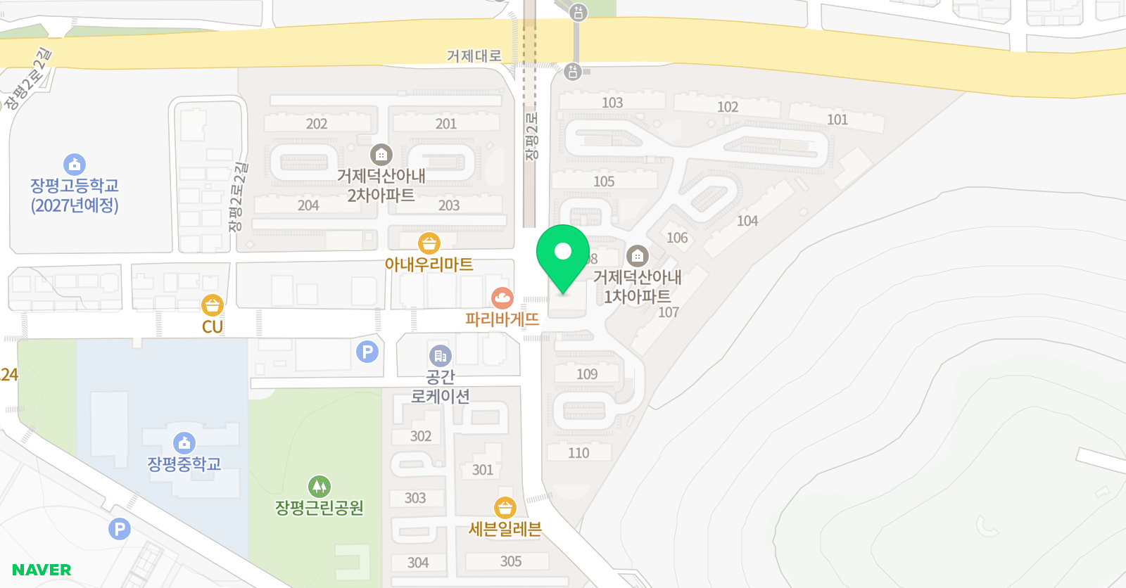 장평소나무향기 태권도장 위치