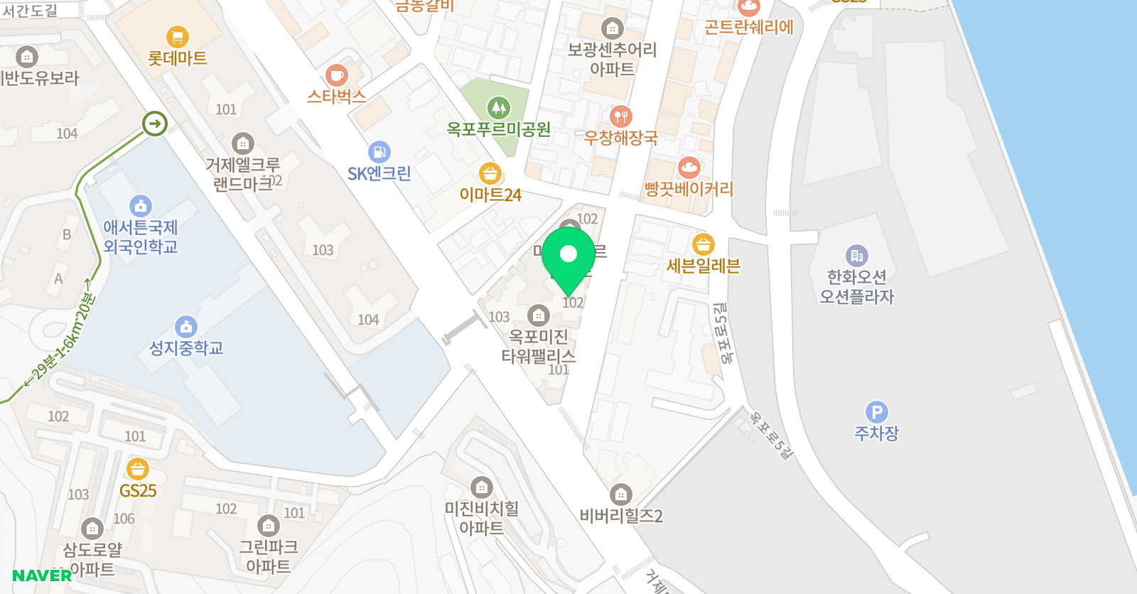 링키영어 거제옥포점 위치