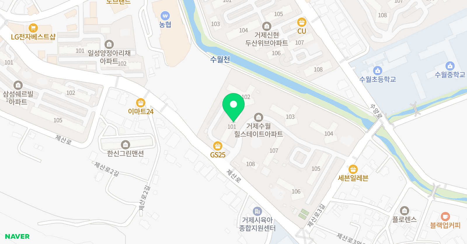 기탄 사고력교실 수월힐스테이트점 위치