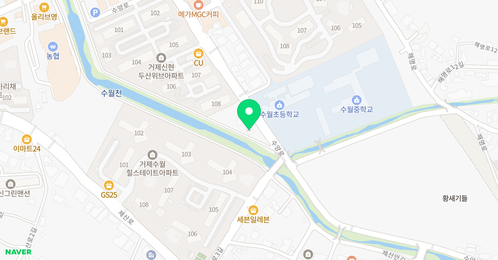 벼리 영어국어학원 위치
