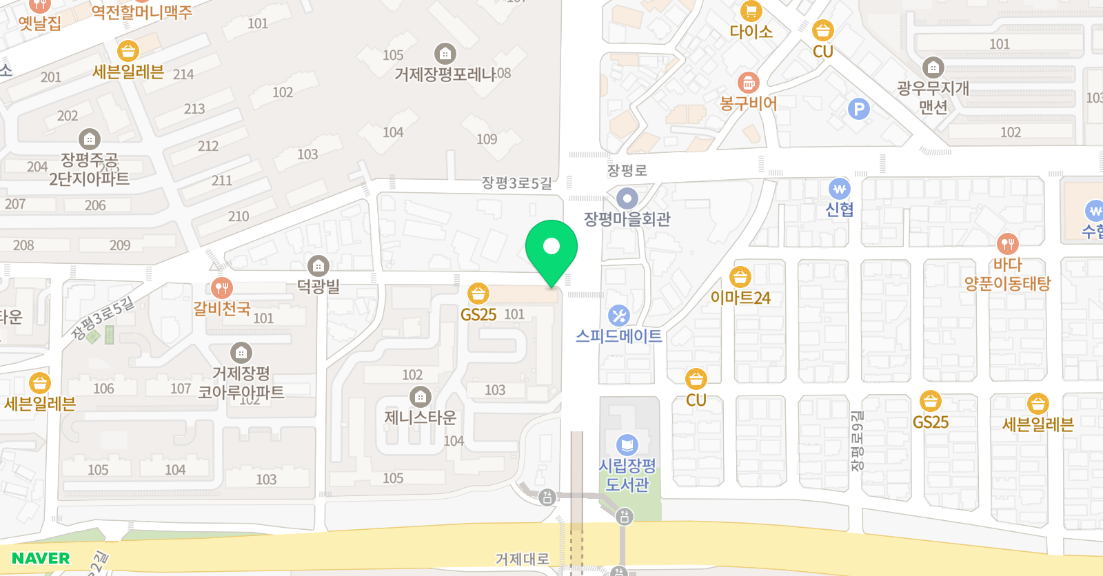 봉선생 수학전문학원 위치
