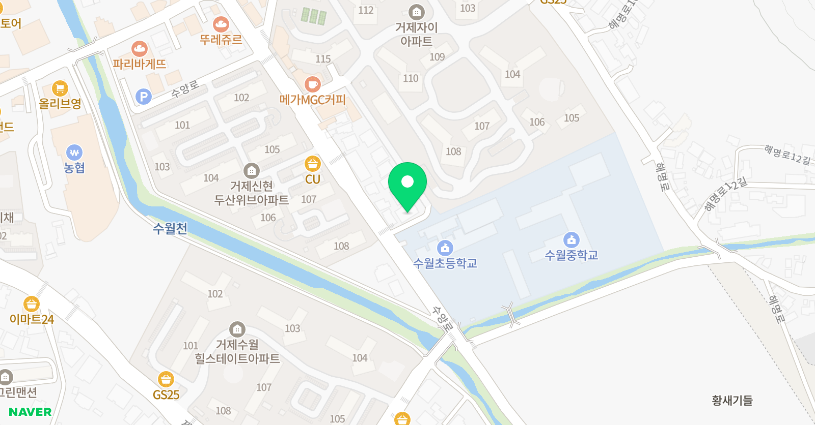 프라임 수월학원 위치