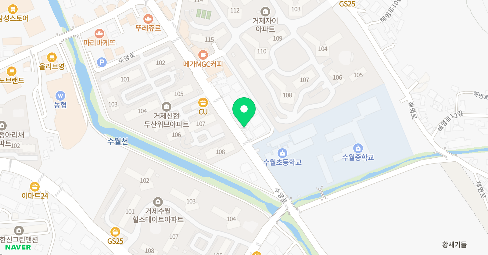 수월스터디 수학학원 위치