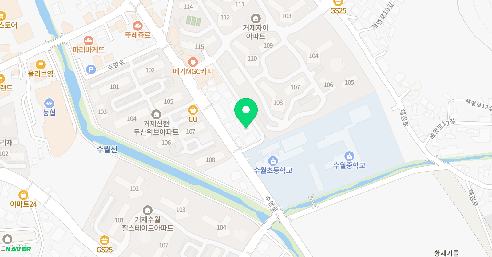 BK 영어전문학원 위치