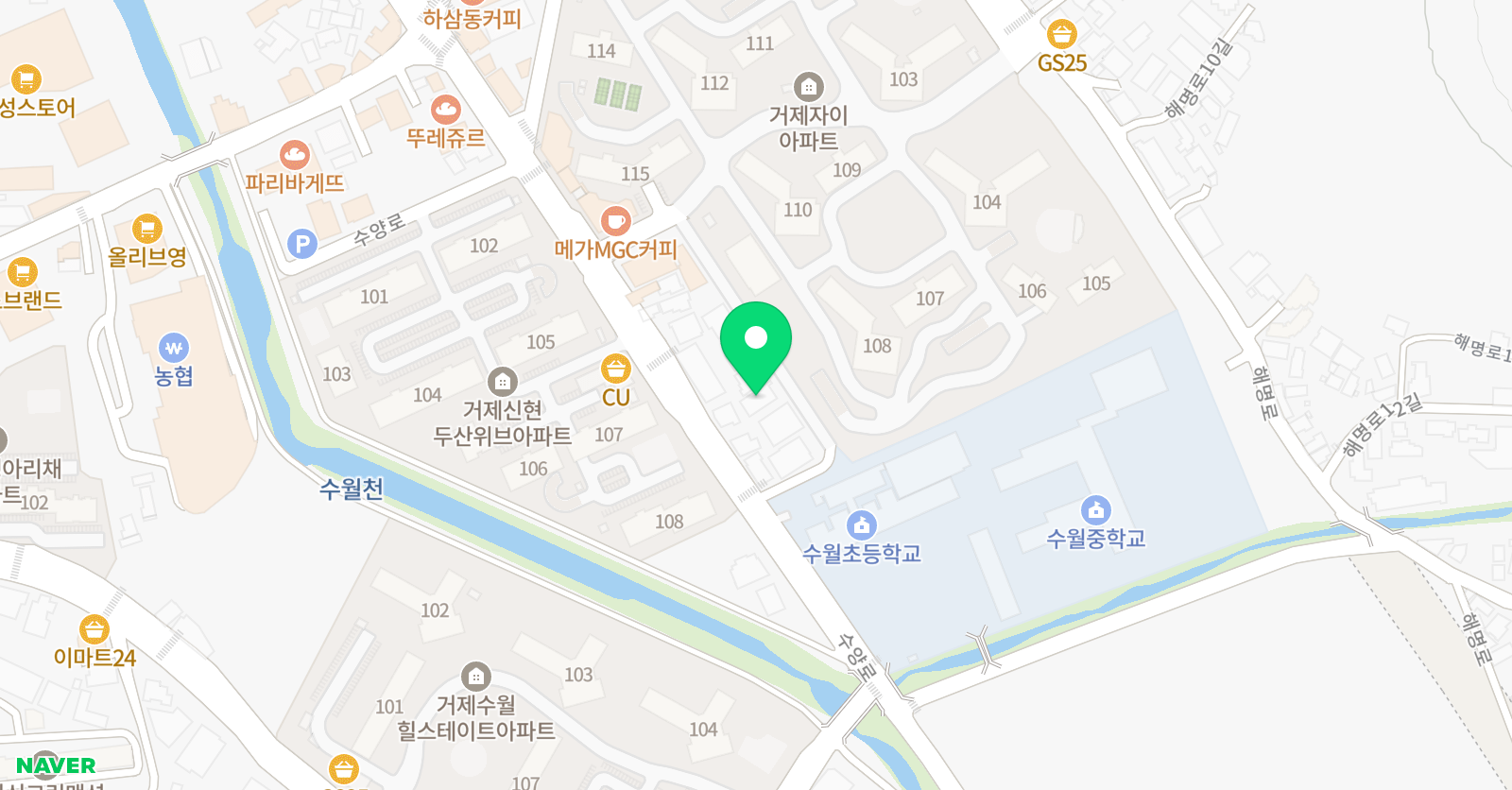 시매쓰 경남거제센터 위치