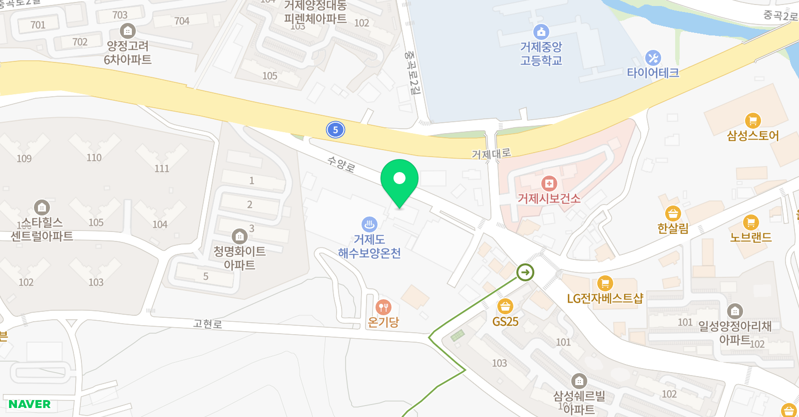 청담 어학원 에이프릴 어학원 거제캠퍼스 위치