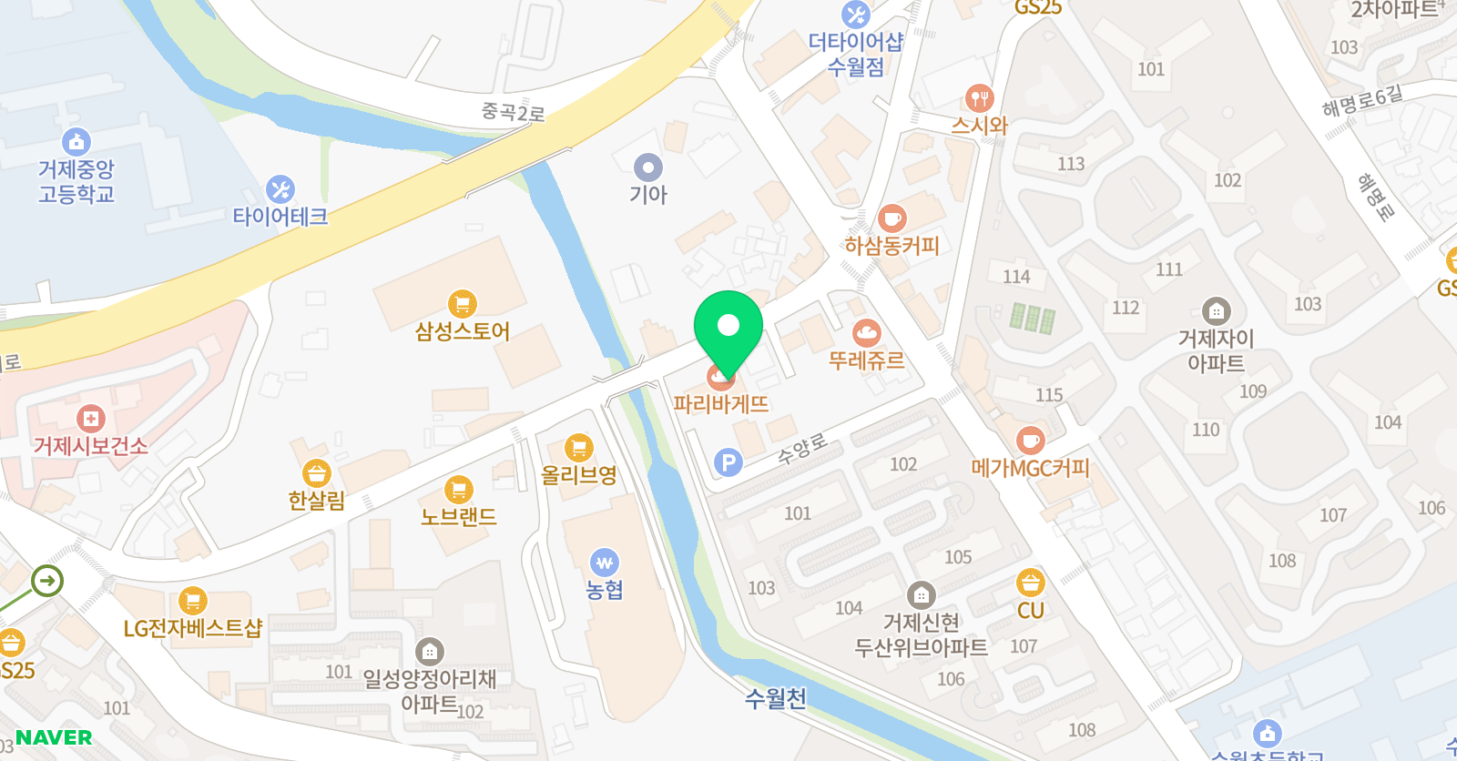 와이즈만 영재교육 거제센터 위치