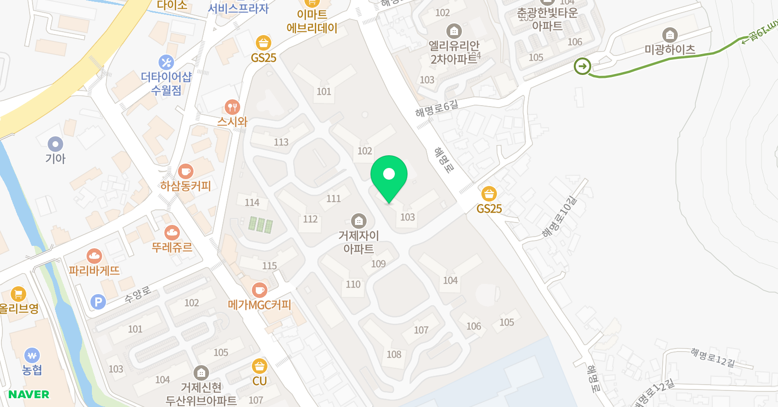 기탄사고력교실 수월자이점 위치
