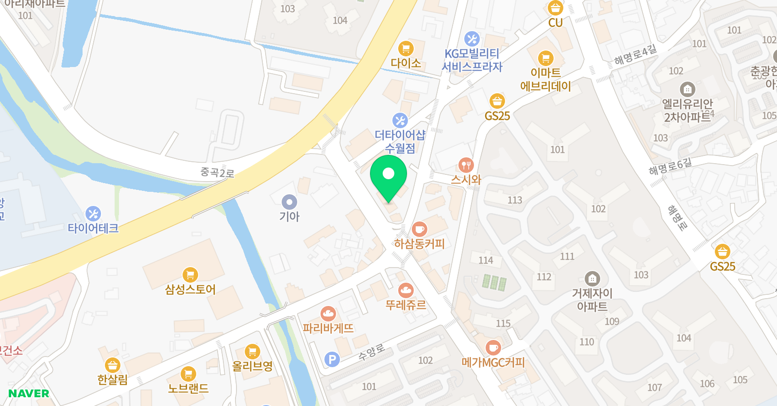 스퀘어 수학전문학원 위치