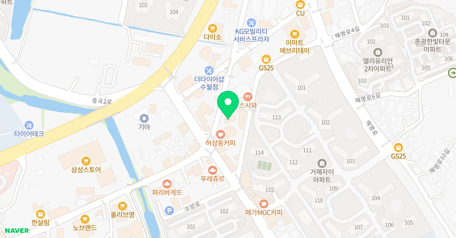 새본아카데미 거제캠퍼스 위치