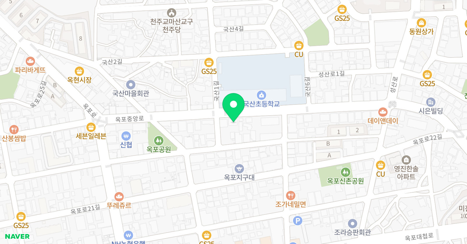 튼튼영어마스터클럽 영어 거제옥포점 위치