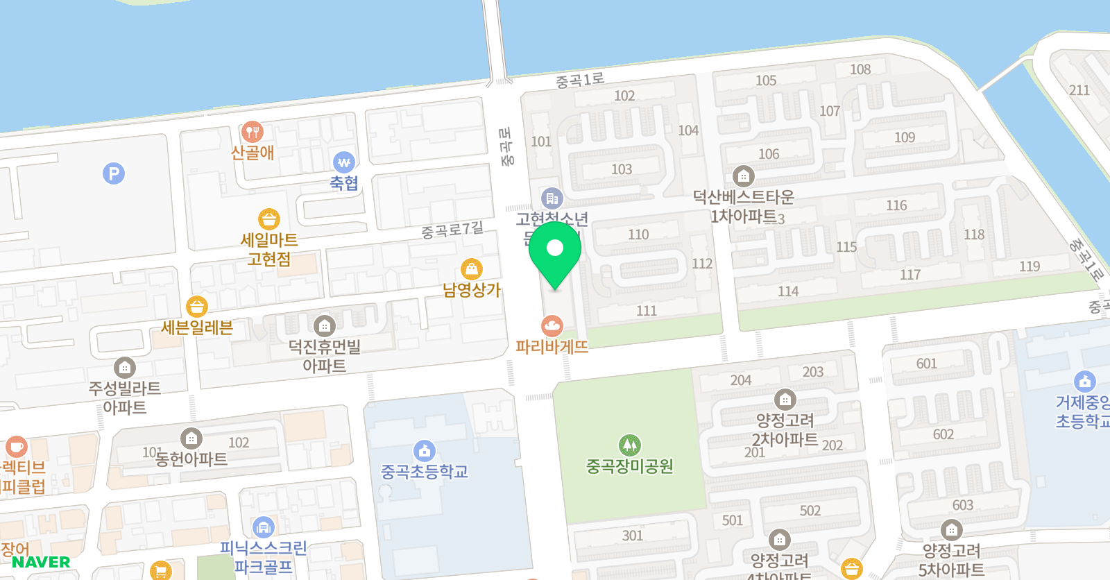 리드앤톡 영어도서관 경남거제중곡센터 위치