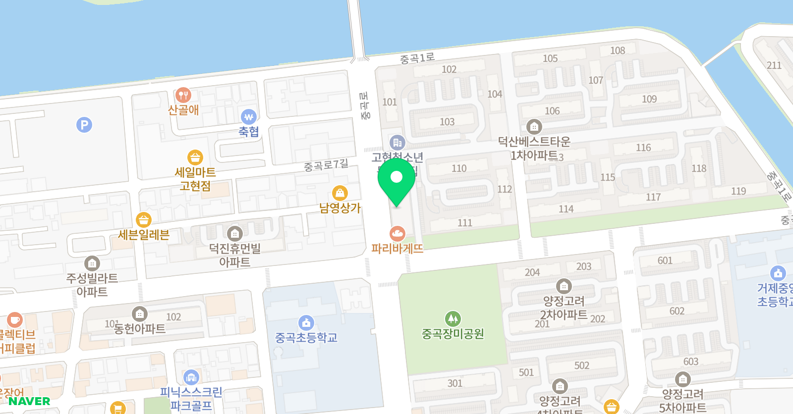 셀파 우등생교실 수학학원 거제중곡학원 위치