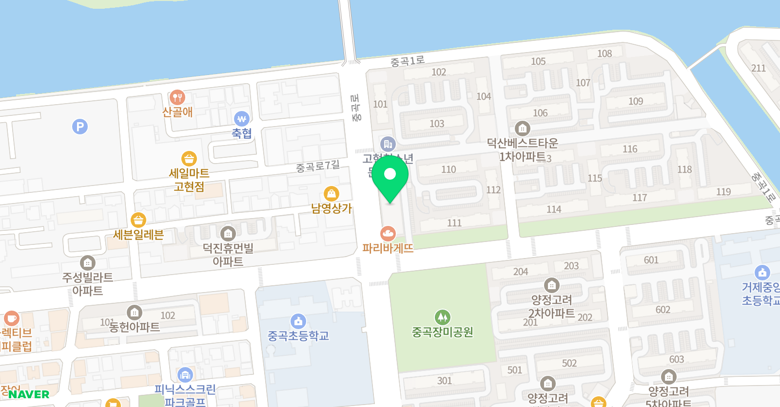 눈높이러닝센터 거제중곡학원 위치
