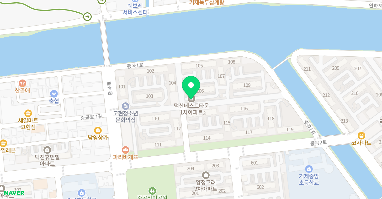 링키영어 거제중곡점 위치