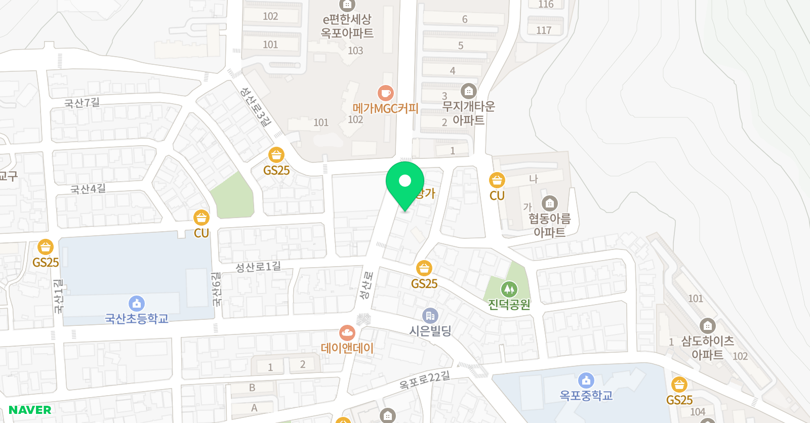 뮤엠 영어학원 옥포2점 위치