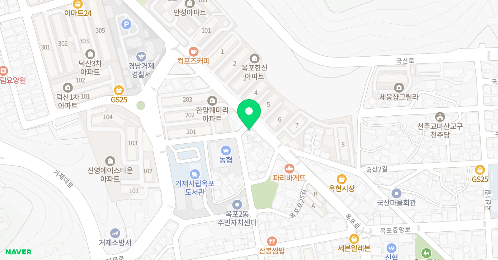 대명 영어전문학원 위치