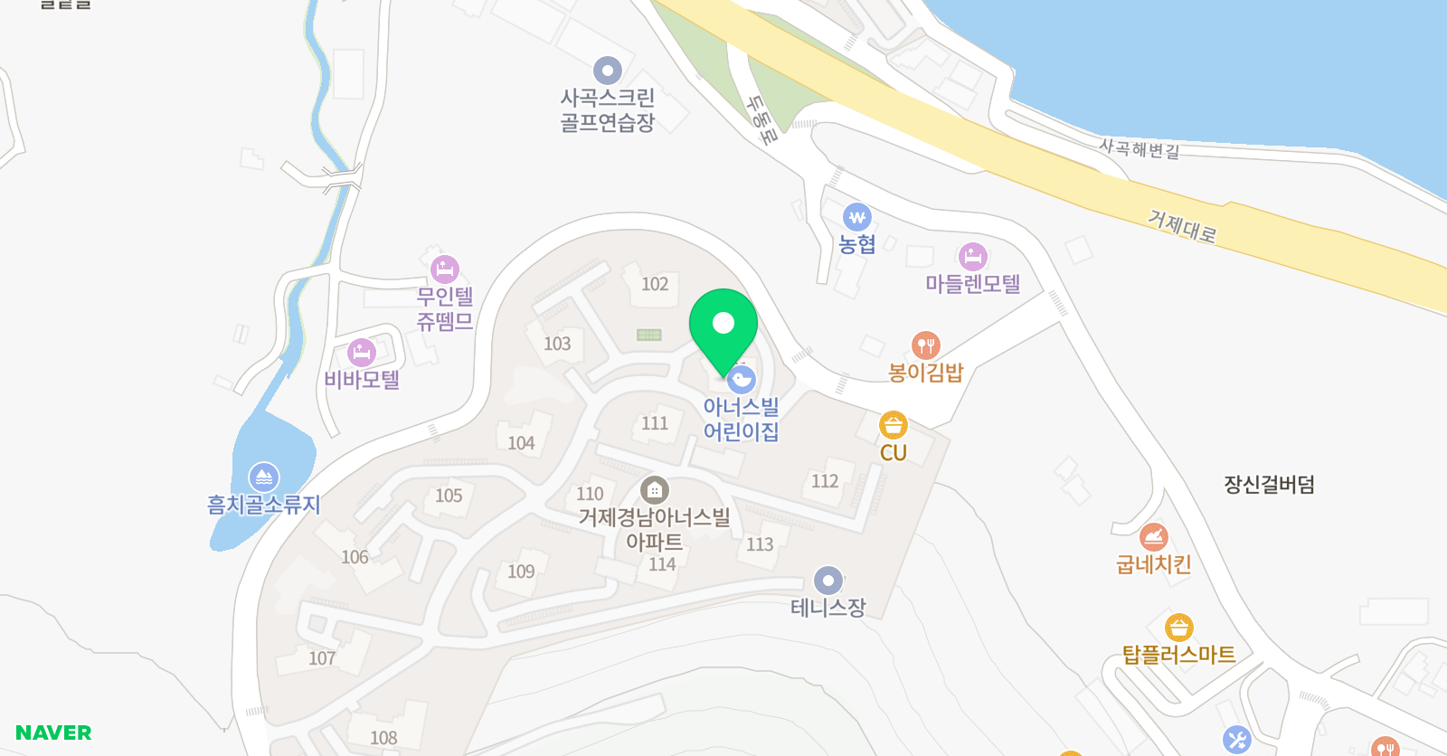 뮤엠 영어학원 경남아너스빌점 위치