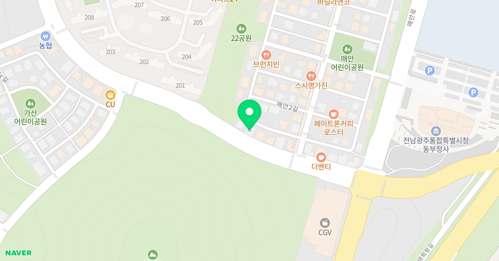 오아시스주짓수 순천 위치