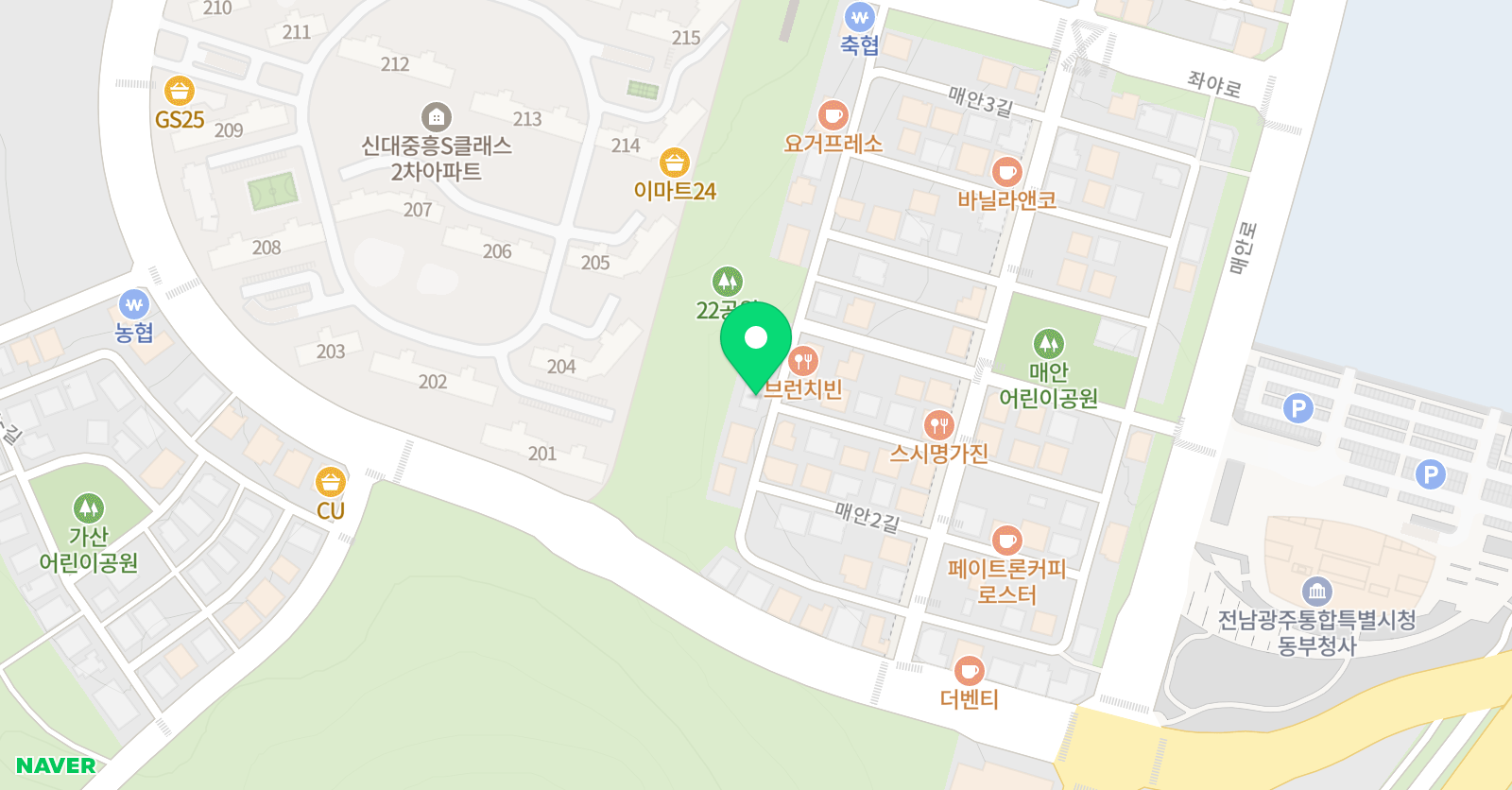 교육사랑 학원 위치