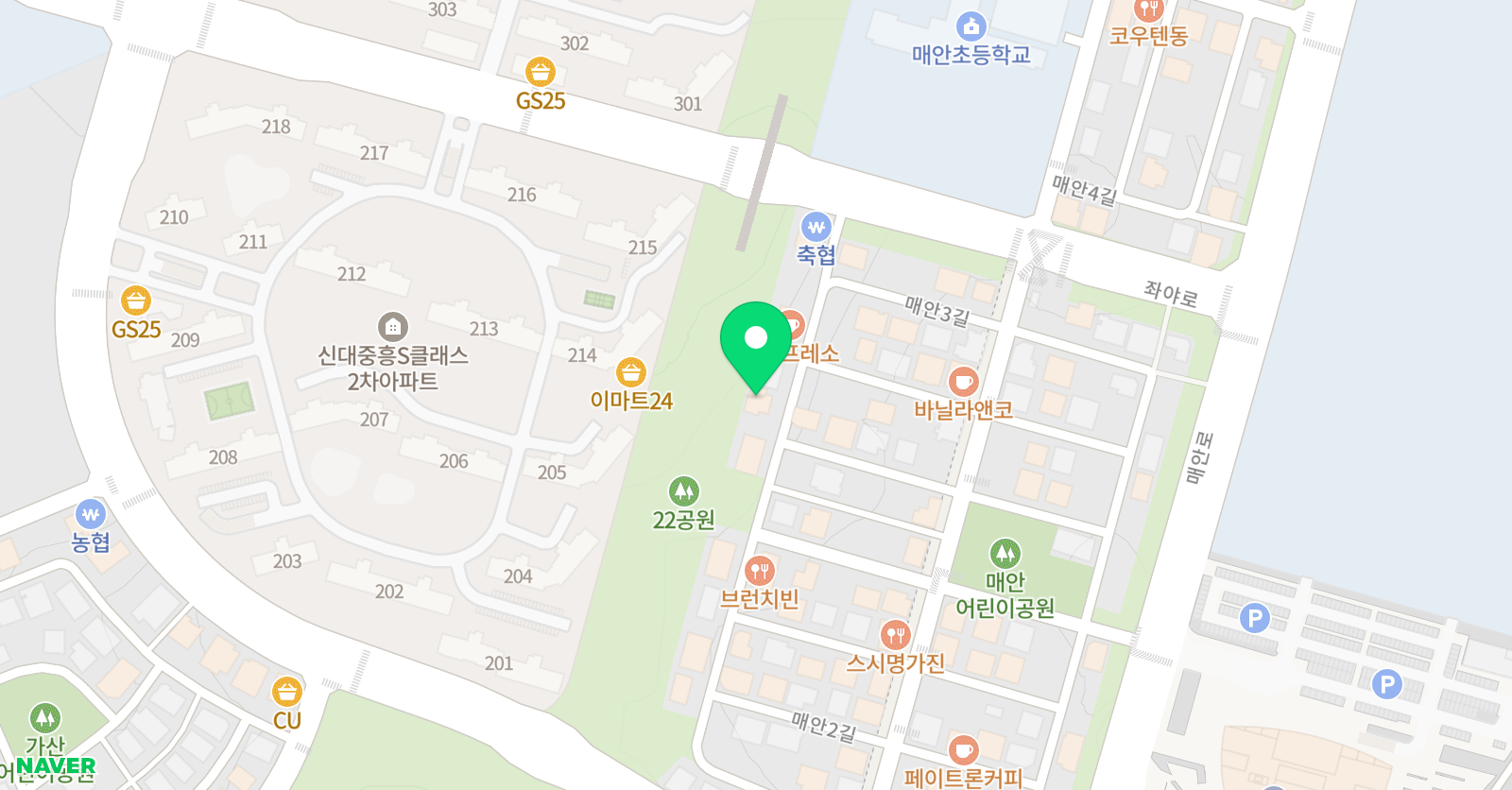 윤선생 영어숲 순천신대점 위치