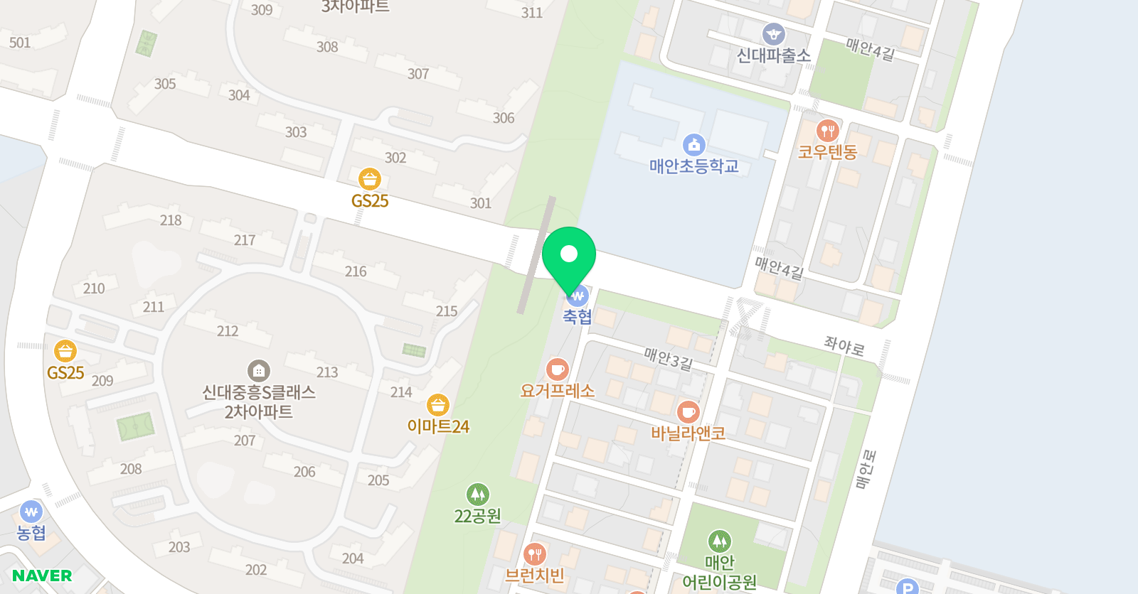 SECC 영어학원 위치