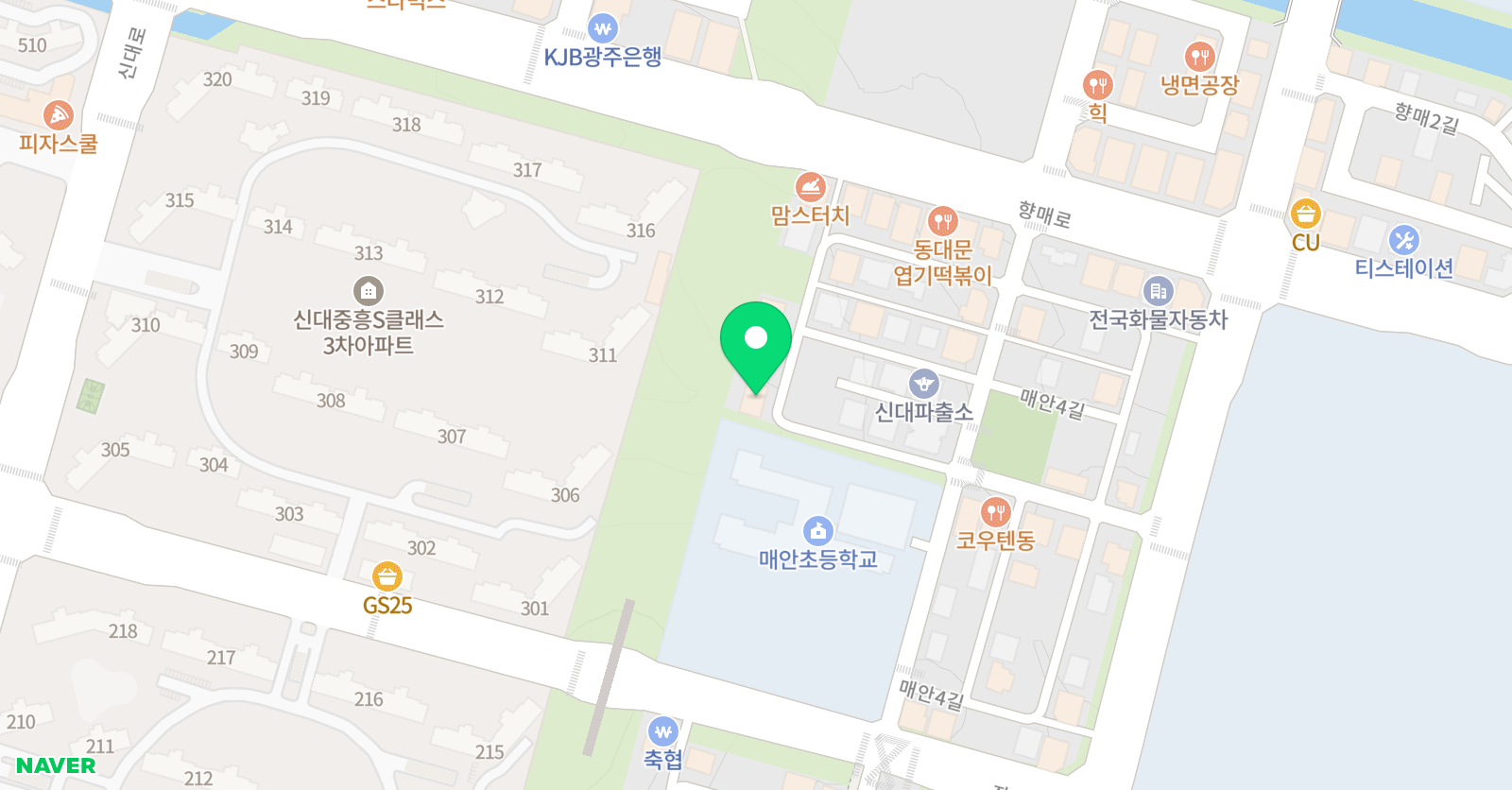 워너비 영어학원 위치