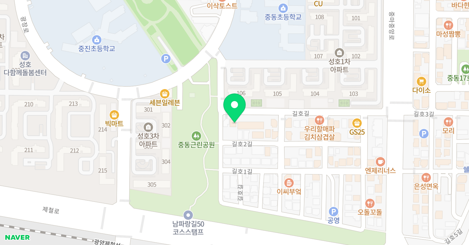 용호체육관 위치