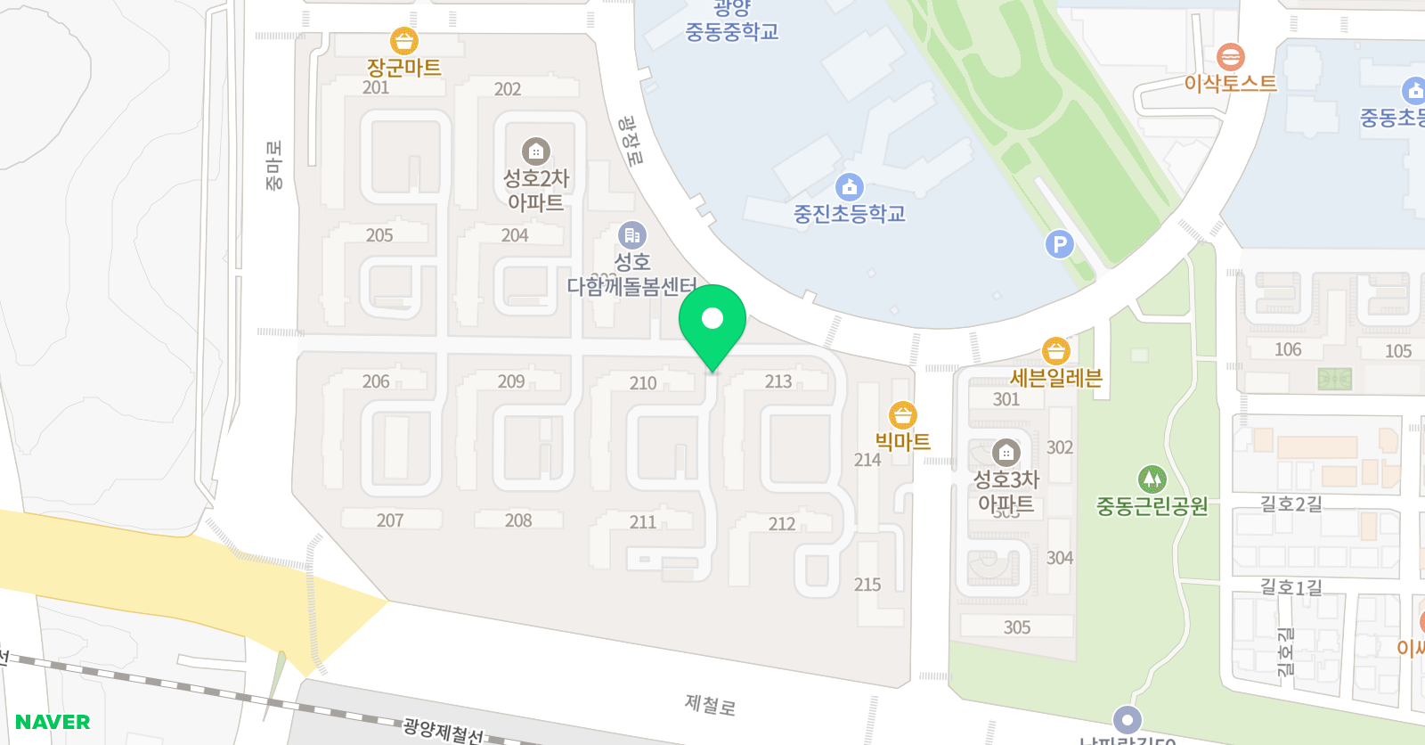 정쌤 수학 위치