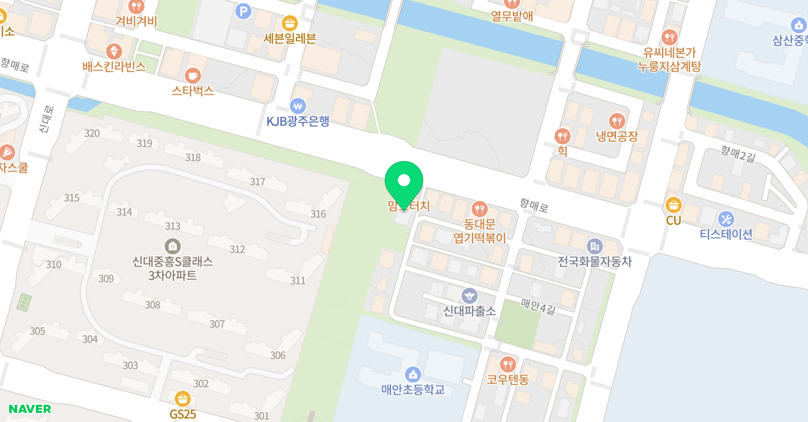 딱풀리는수학 에토스 학원 위치