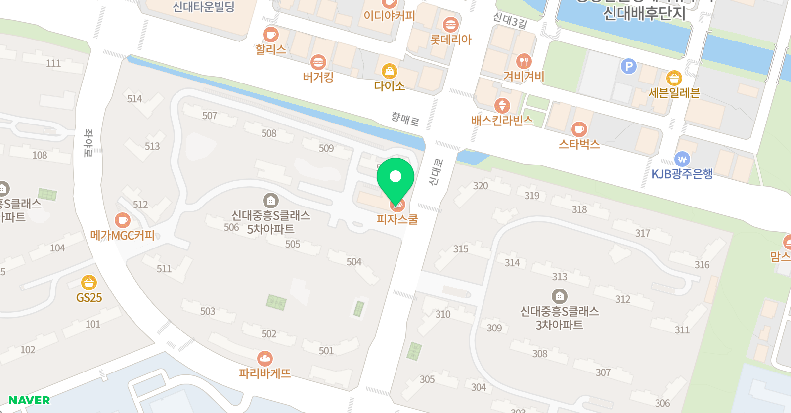 유피 학원 위치