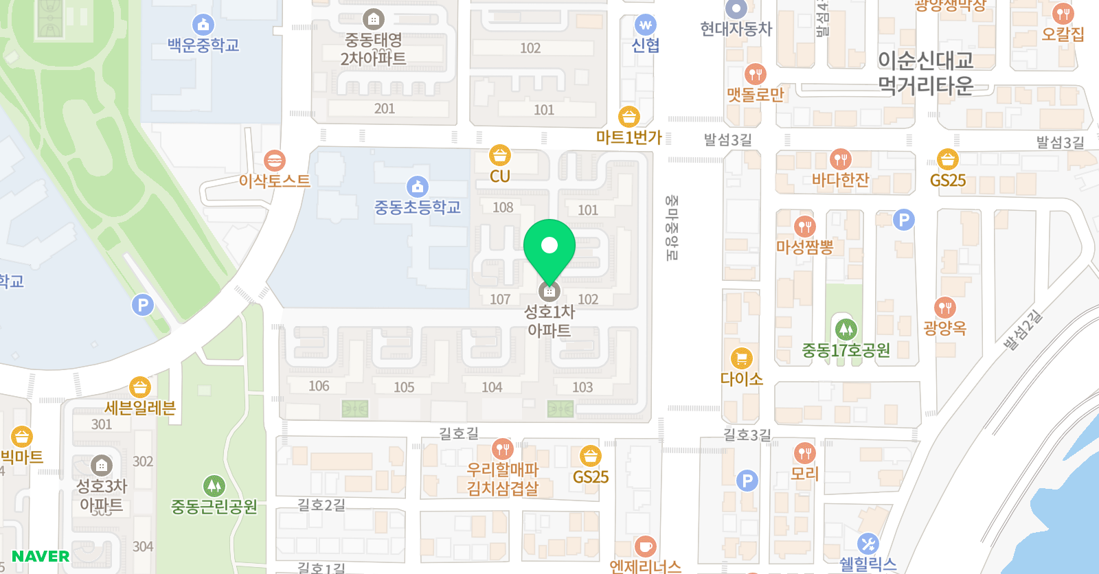 링크아트 아트학원 광양점 위치