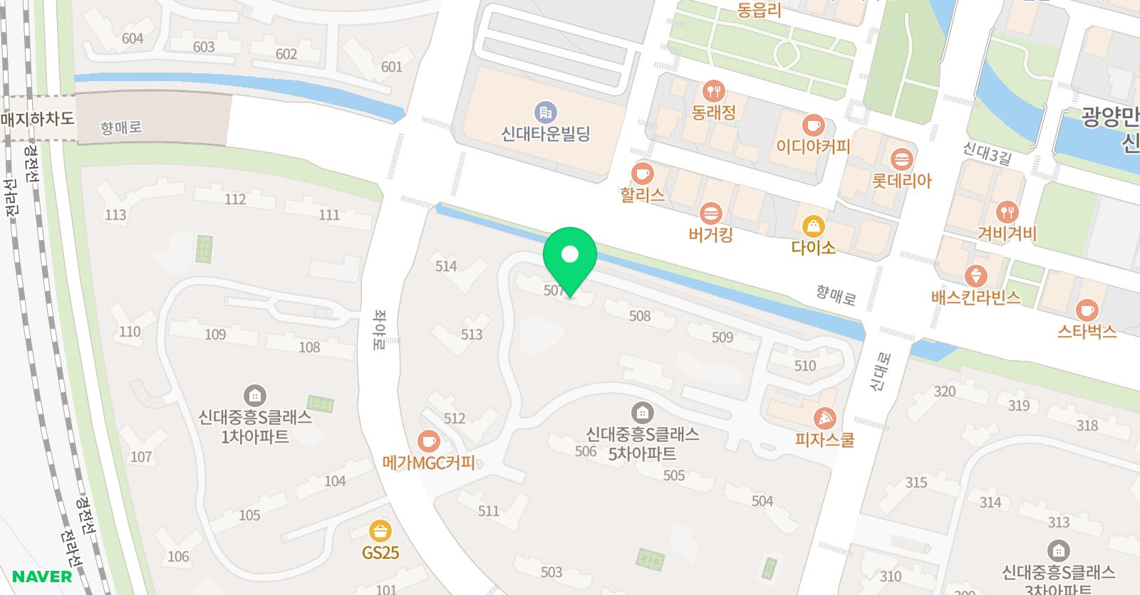 차쌤 수학 위치