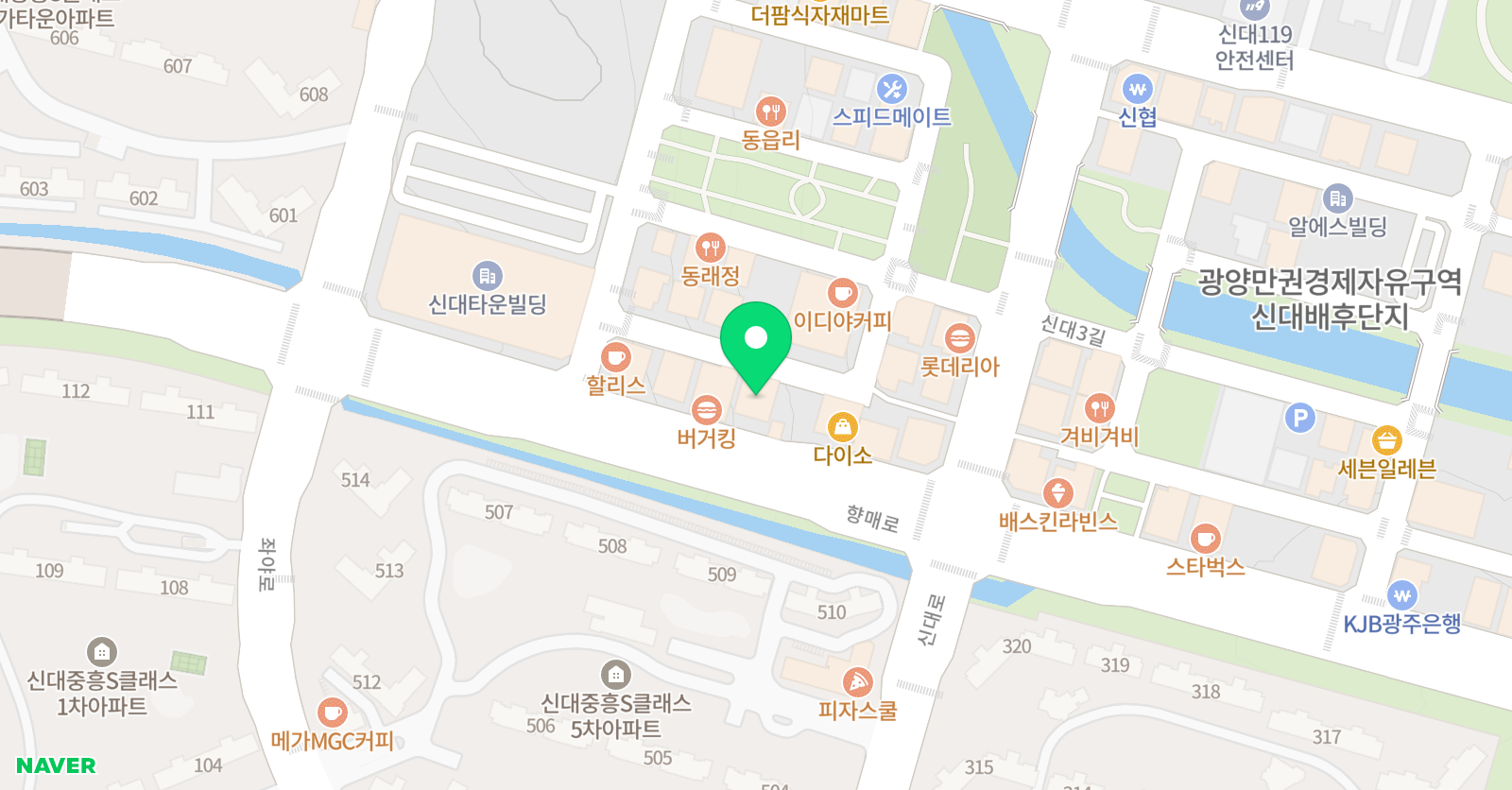 가온누리 국어학원 위치