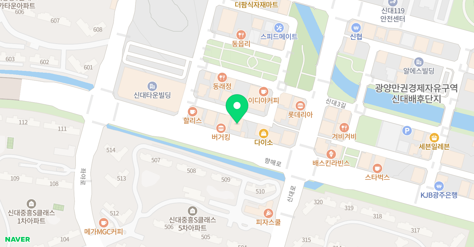 나르샤 무용학원 위치