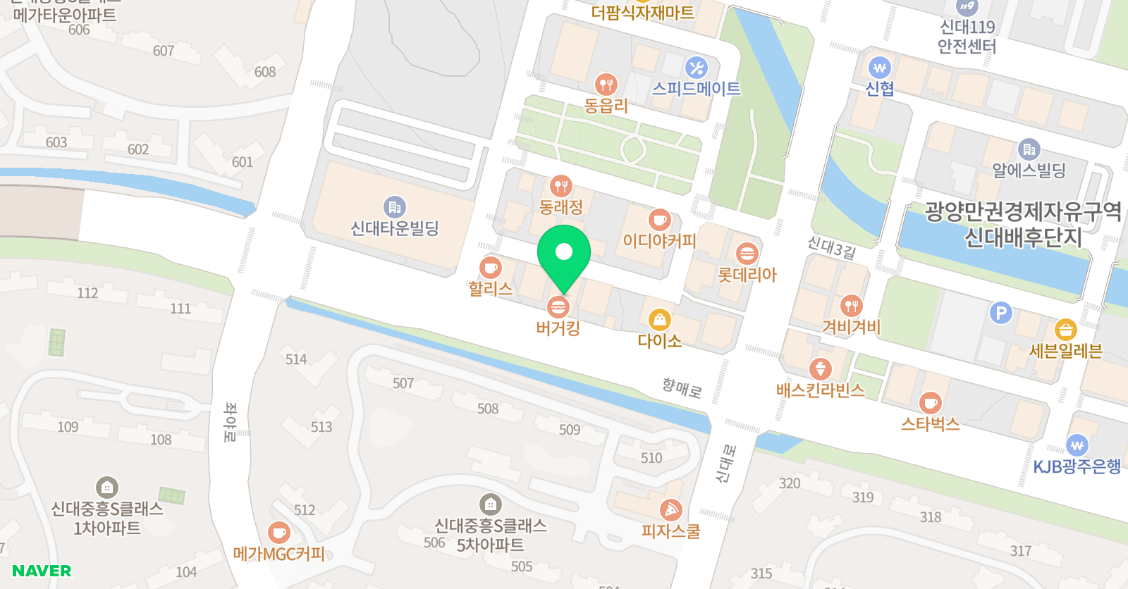 아미쿠스 학원 위치