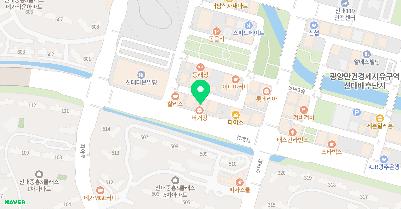 꿈닮 리드인 독서학원 위치