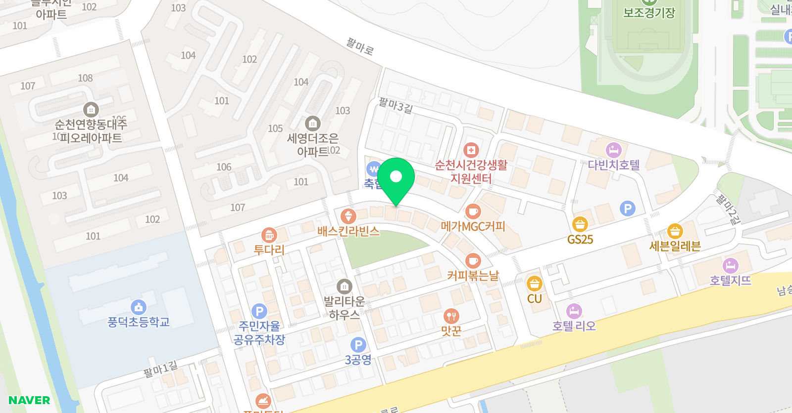 메이트 학원 영어 수학 연향3지구 위치