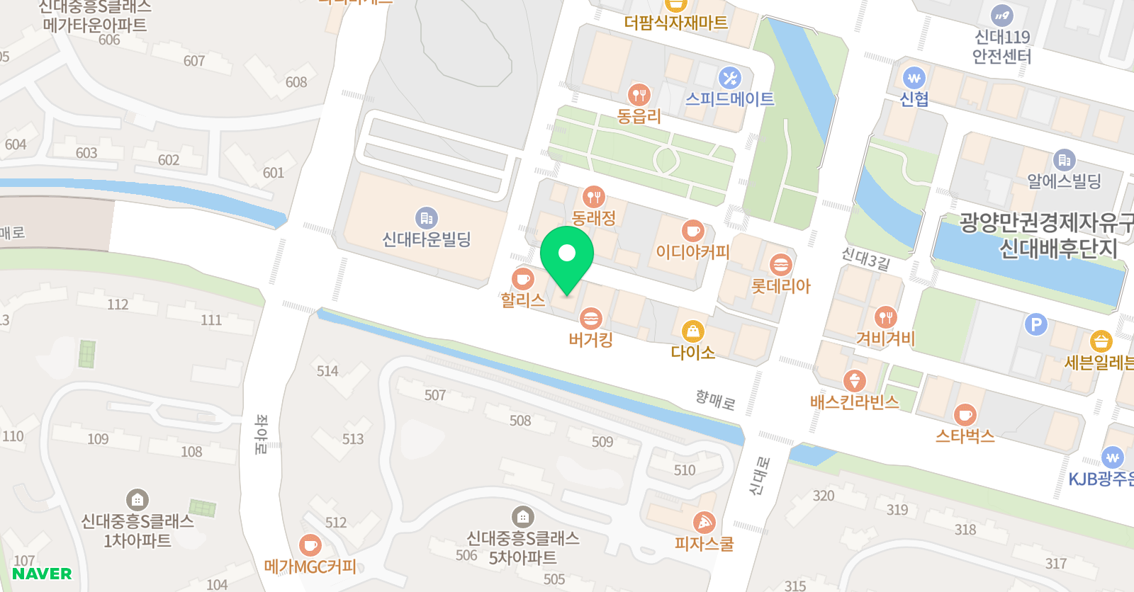마킹 수학학원 위치