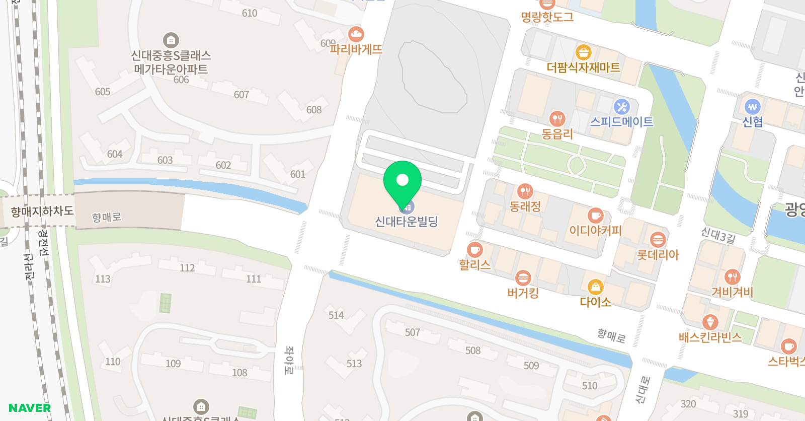 플리에 무용학원 위치