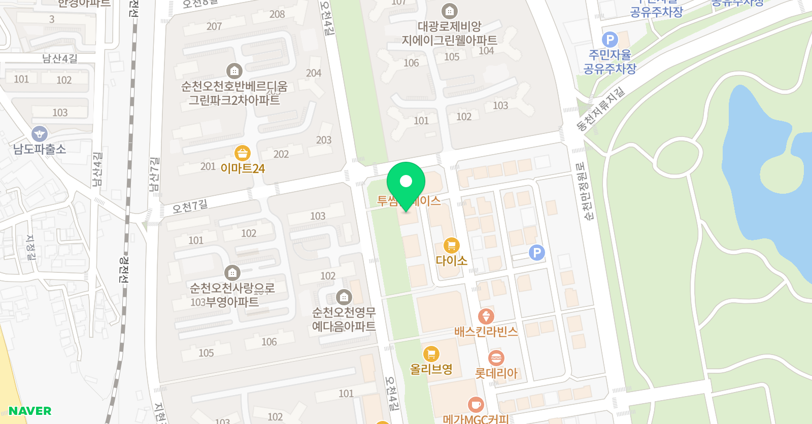 플레이팩토 오천 학원 위치