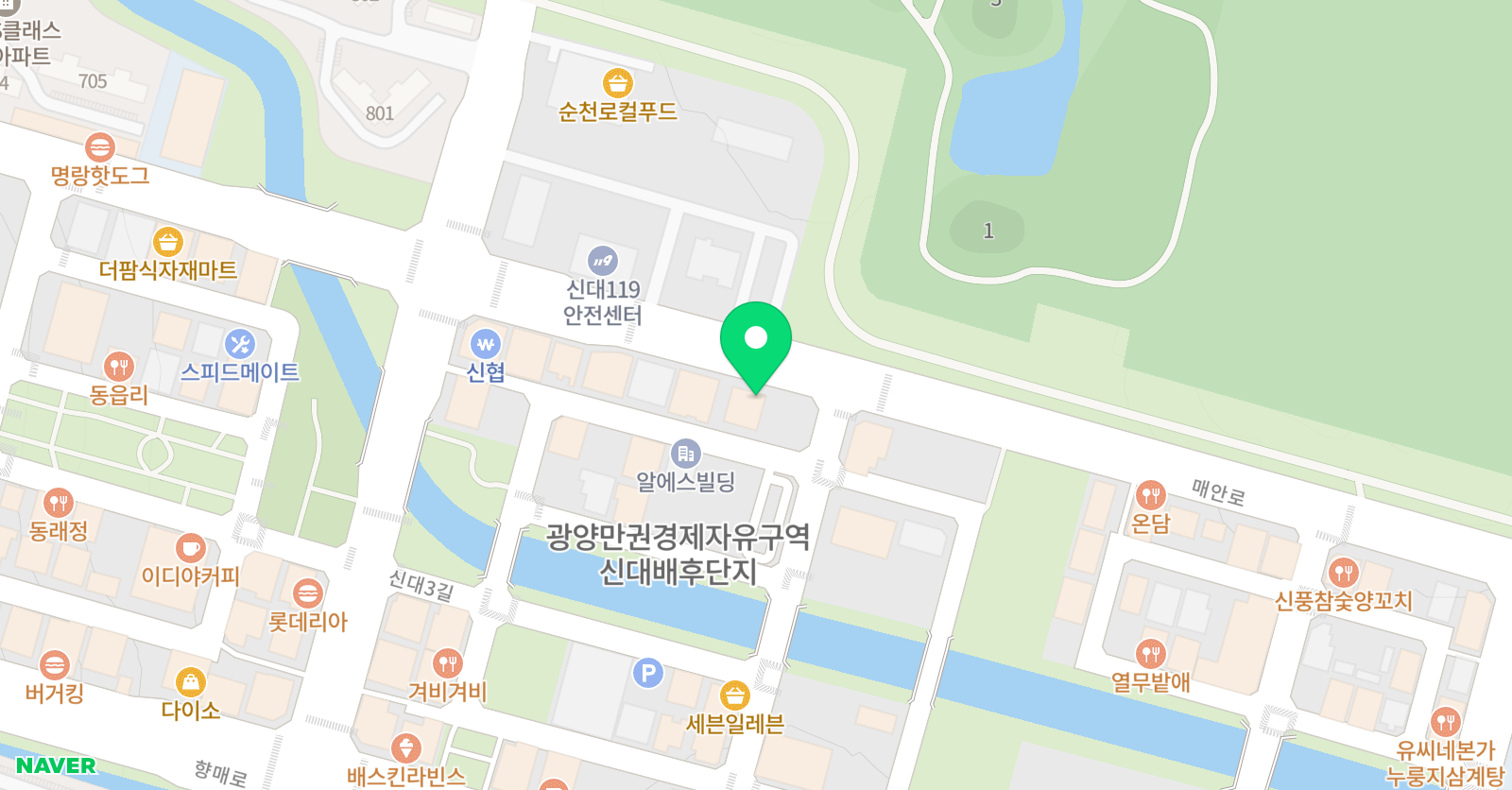 아쿠아차일드 순천점 위치