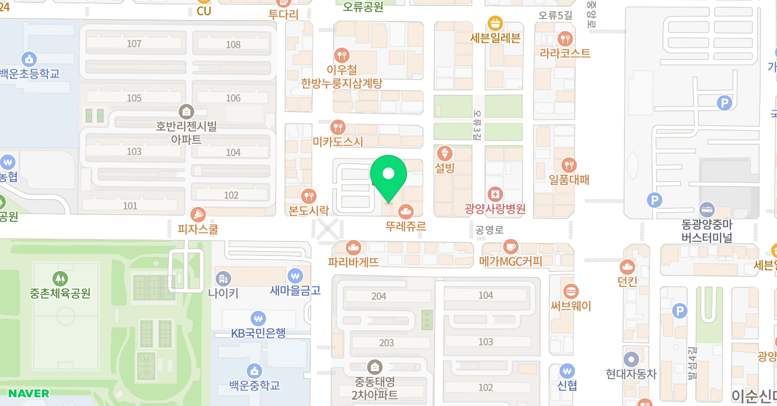 C&C 미술학원 광양점 위치