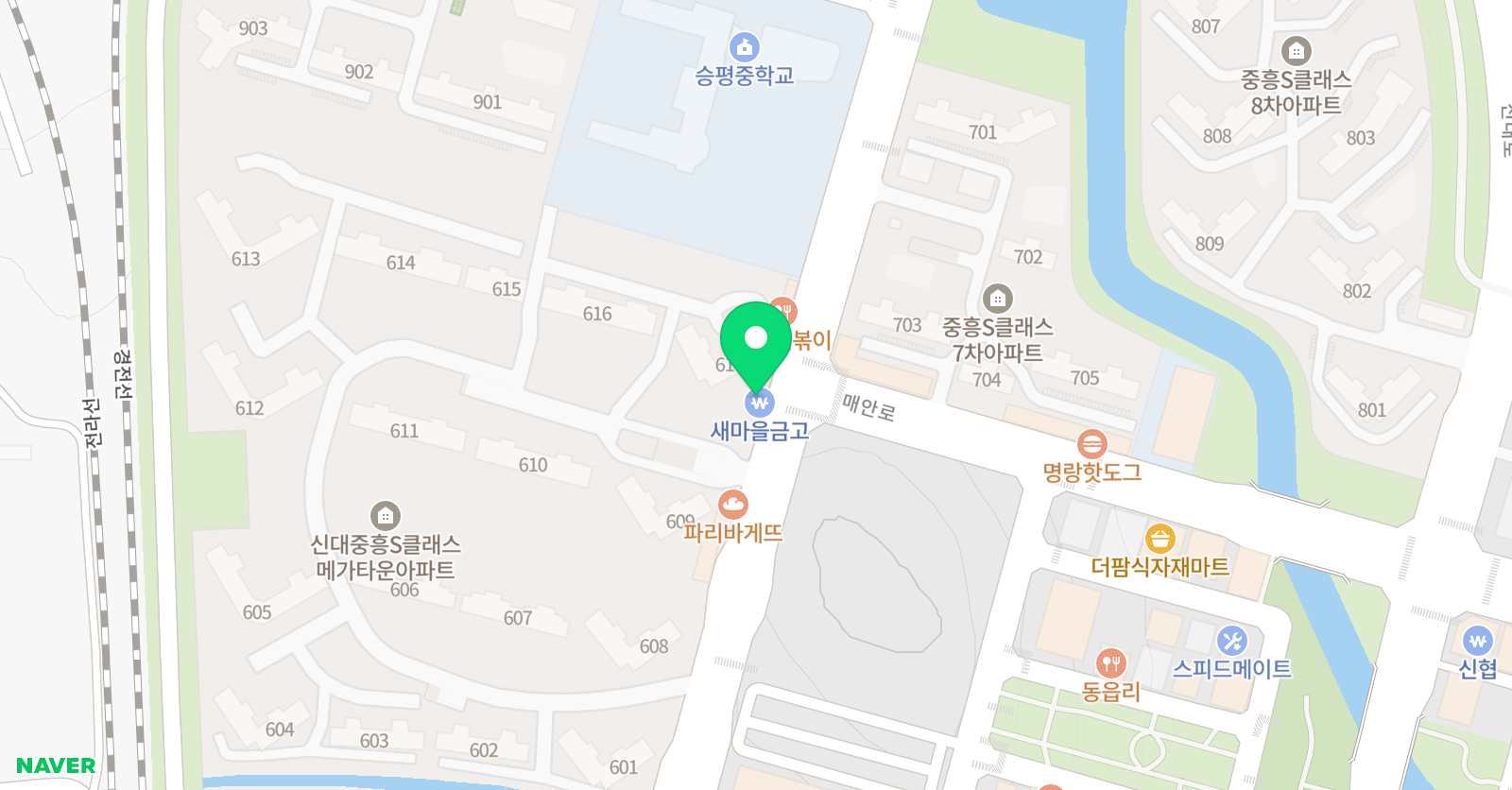 강한선수학학원 위치
