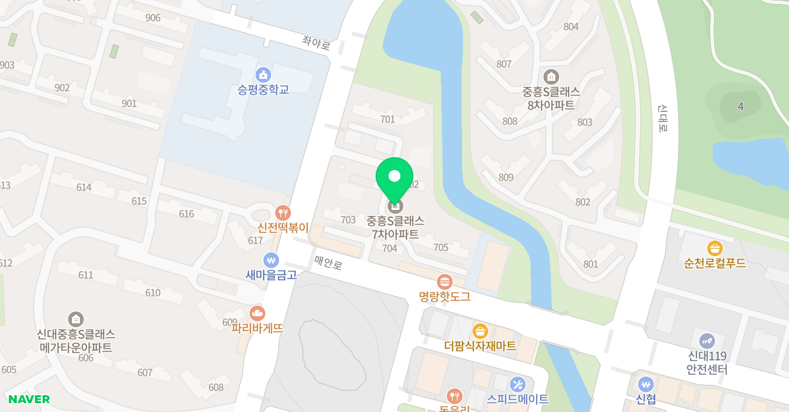아델티처의 영어공부방 위치