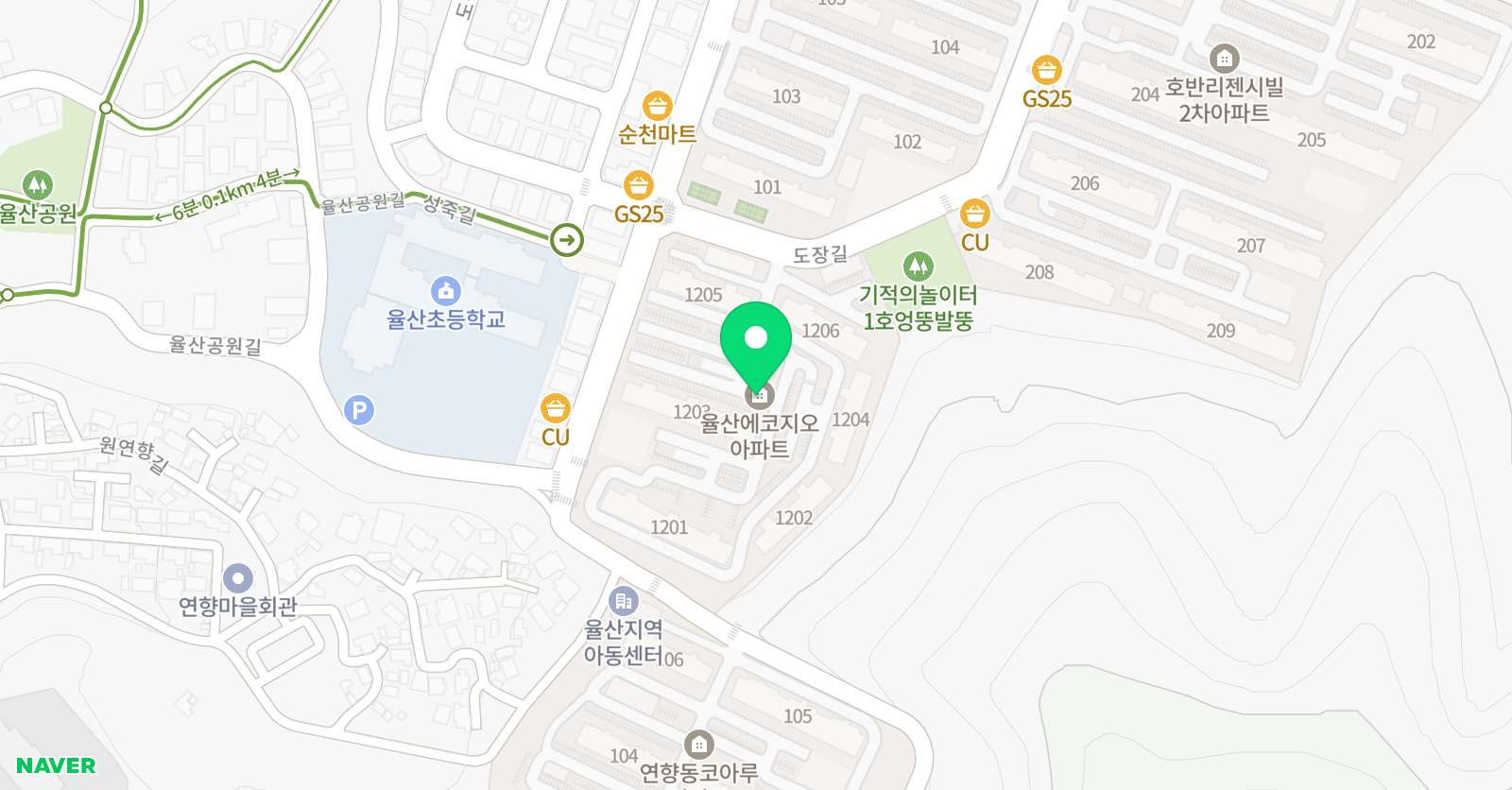 윤선생 영어연향학원 위치