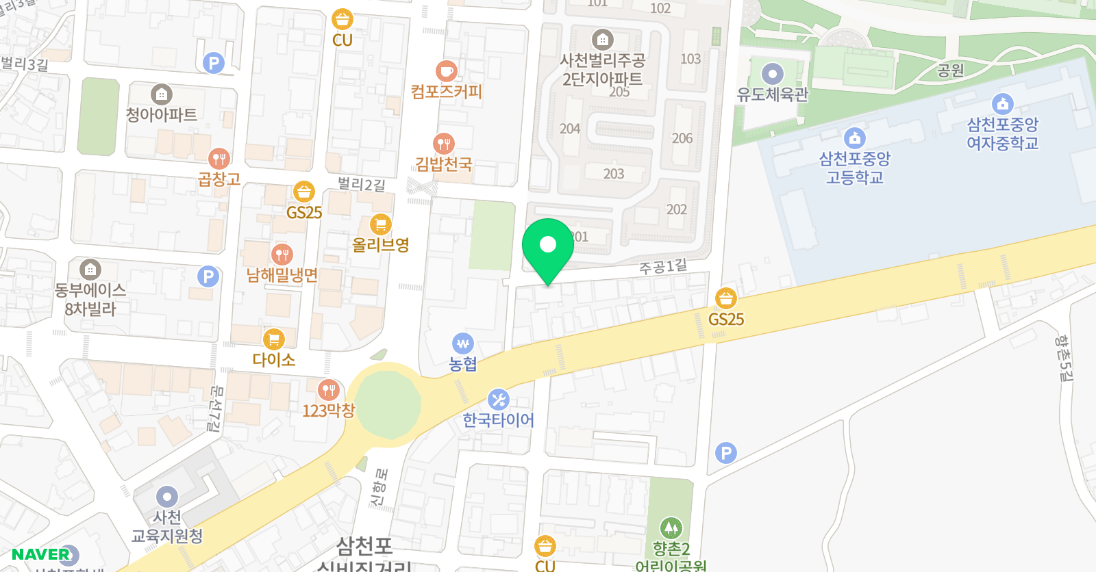 올림 수학학원 위치